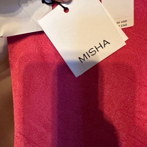 Anthropologie Misha ruched maxi gown . Size L.New w/ tags - Picture 10 of 11